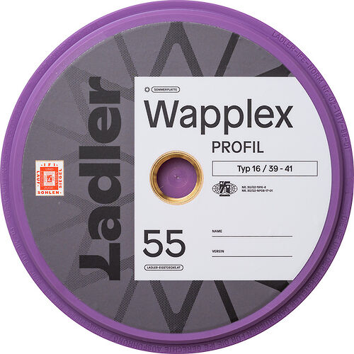 lila Profilplatte Wapplex 55 - zum Schließen ins Bild klicken